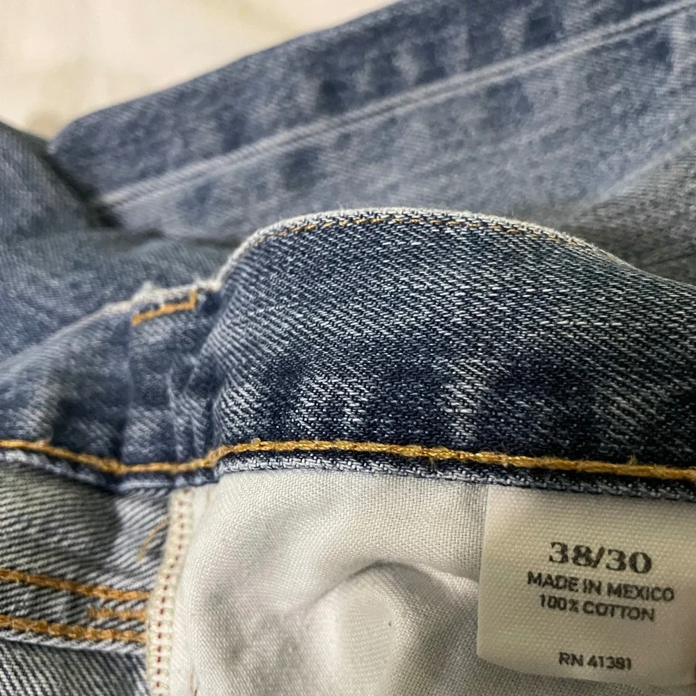 Polo Ralph Lauren Jeans Mens 38x30 Blue Authentic Dungarees Straight Leg Denim